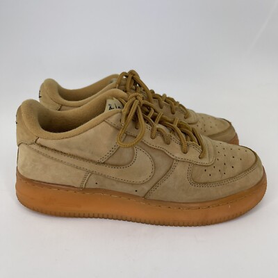 NIKE Air Force 1 Winter Premium Flax 943312-200 Khaki Low Top