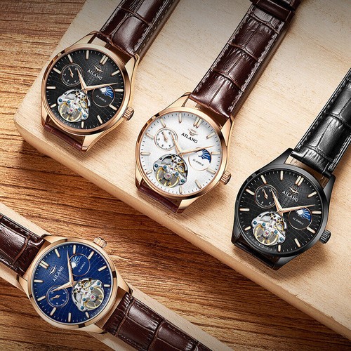 AILANG Men's Watch Tourbillon Automatic Mechanical Wristwatches Luminous - Picture 15 of 39