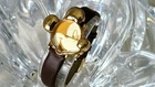 Disney Mickey Mouse Face Shaped Lorus by Seiko Vintage Gold Watch (1033)