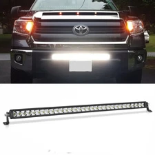 For 14-21 Toyota Tundra 300W 30/33.6" LED Work Light Bar w/Side Mounting Bracket