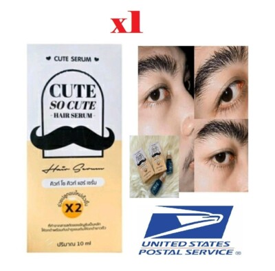 Cute SO CUTE Hair Serum Mustache Beard Eyebrows Growth Sideburns Longer 10ml  CC