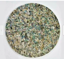 24" Round End Side Table Top for Paua Shell Inlay Stone Home Interior