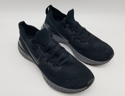 Nike Epic React Flyknit 2 Women's Running Shoes Size 6 Black Gray *See desc