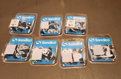 Lot of 7 NEW Sondico Replacement Rugby Cleat Studs - Black & Silver