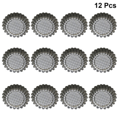 Kichvoe Tart Pan Tart Pan Mini Pie Tins Egg Tart Molds, 6Pcs Mini Pie Pans Cupcake