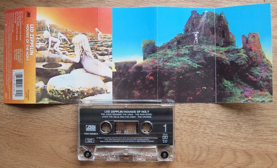 LED ZEPPELIN - HOUSES OF THE HOLY (7567826394) 90s EUROPE CASSETTE TAPE REISSUE - Image 2 of 3