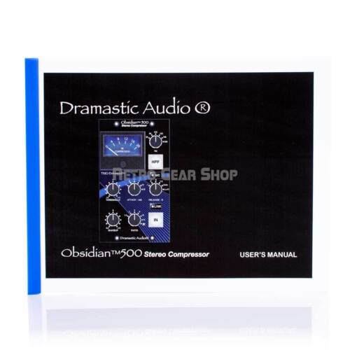 Dramastic Audio Obsidian 500 Series Stereo Bus Compressor NEW - IN STOCK - Picture 9 of 11