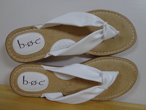 b. o. c. Slide Women's Sandal White Color Size 8 - Picture 3 of 21