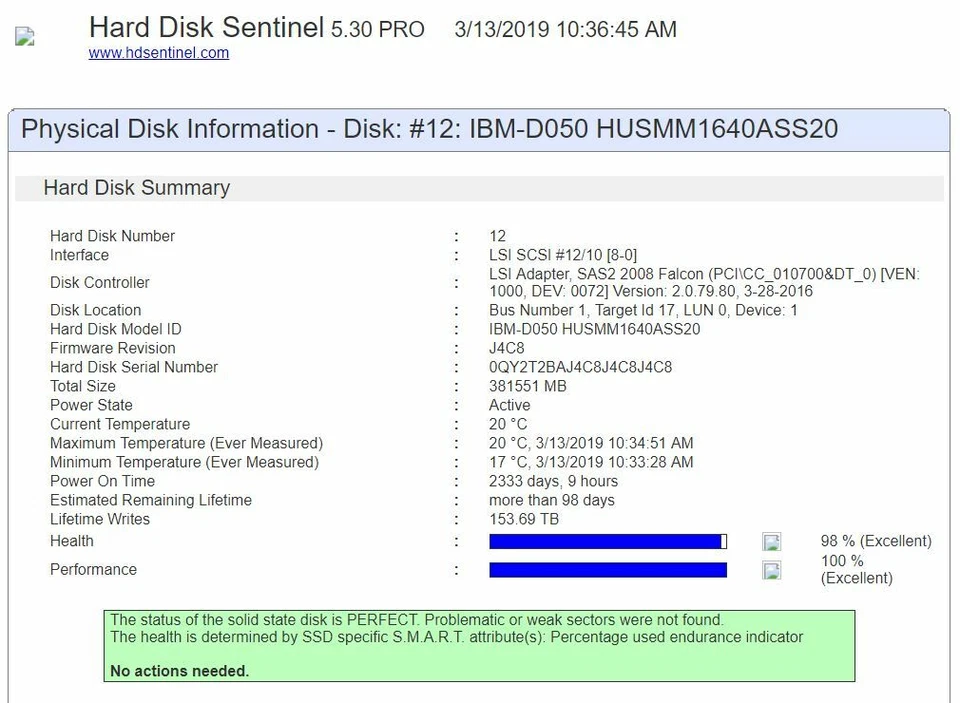 IBM 00AR330 00AR409 00AR483 AHH2 STORWIZE 400GB 12Gb SAS 2.5" FLASH SSD - Image 2 of 4