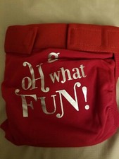 New Gdiaper Red Christmas gJingle Medium