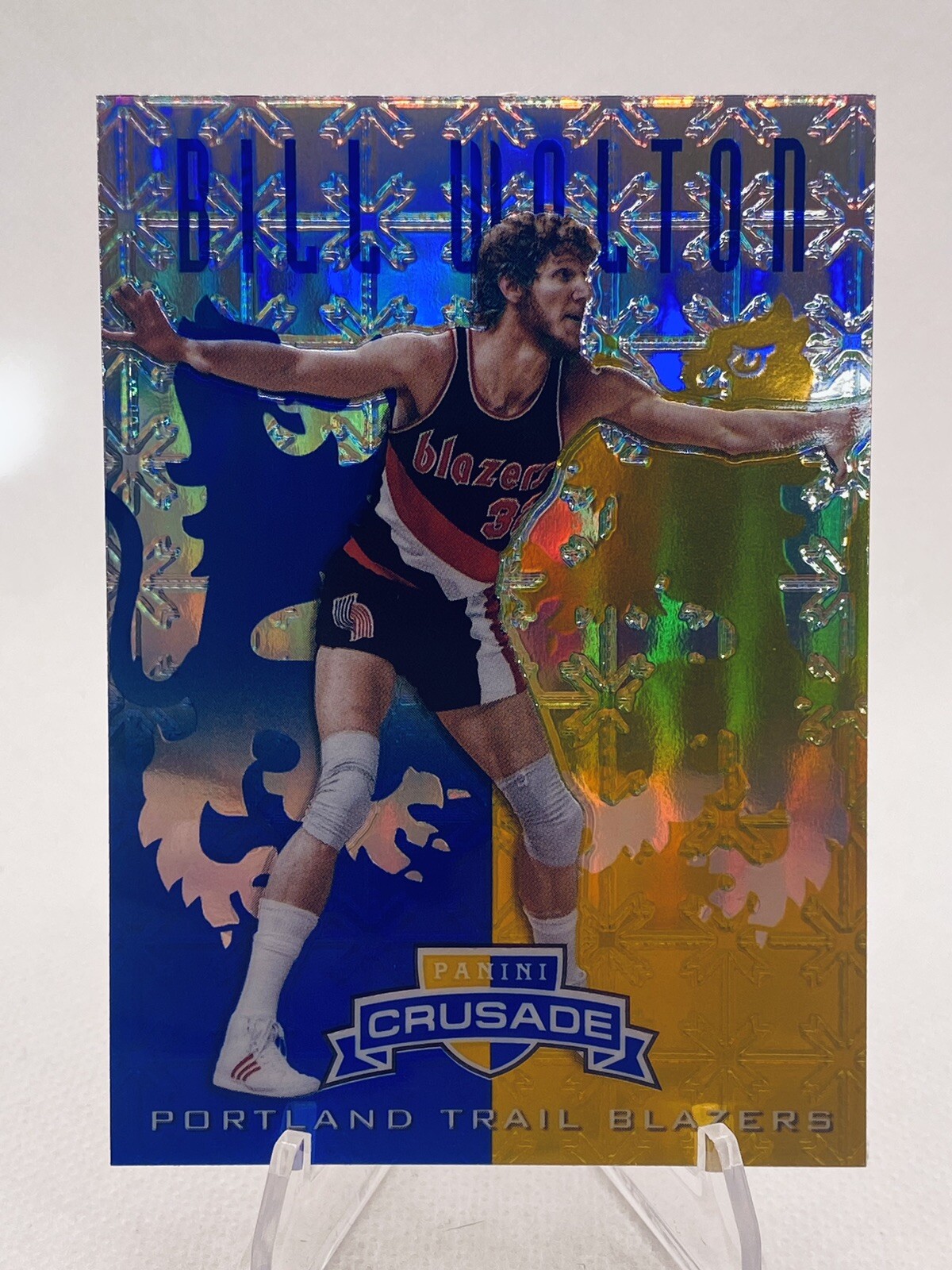 Bill Walton 2012-13 Panini Crusade Insert Blue Blazers Basketball Card #128