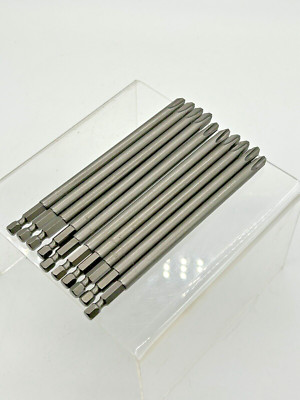 Lot of 10 #3 Phillips 1/4'' Hex Power Drive Bit, 6'' OAL Apex 493-CX