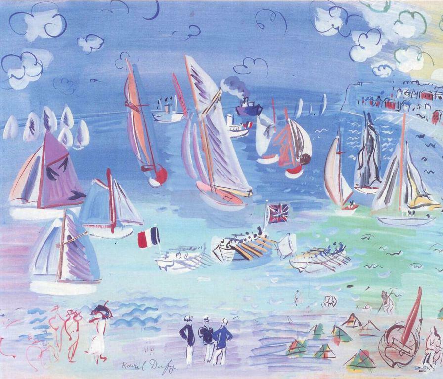 Regatta by Raoul Dufy – 1927 French Fauvist Coastal Giclee to