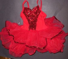 Hologram Sequin Feathered Dance Tap Costume Girls Sz 2-3 XSC Pageant