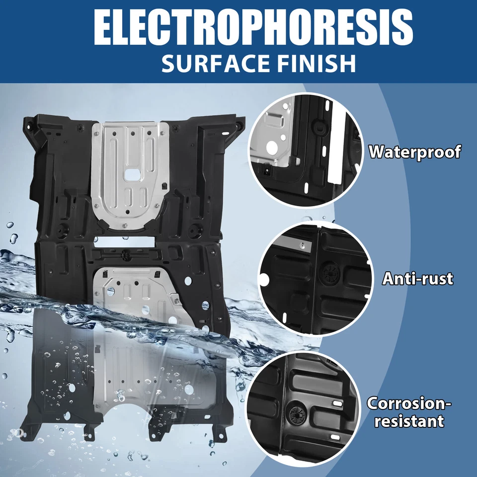 Ajuste para Honda Civic 2013 Acura ILX conjunto de cubierta inferior del motor placa de deslizamiento Foto 4 de 4