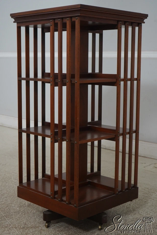 L68146: Estantería giratoria de caoba KINDEL Foto 2 de 4