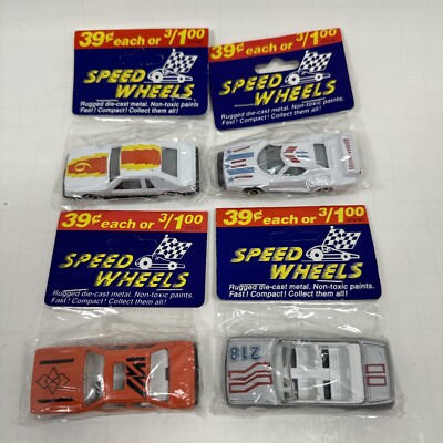 VTG RARE NEW LOT Of  4 VINTAGE 1990s SPEED WHEELS MATCHBOX TYPE DIECAST CAR