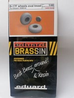 MW22 Eduard 6481026 B-17F Wheels Oval Tread 1/48 Brassin For Eduard