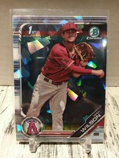 NON AUTO 2019 Bowman Chrome 1st Will Wilson Atomic Refractor Angels ROOKIE RC SP