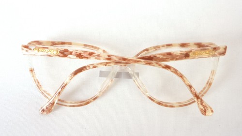 Cateye Fassung Damen Brille Kunststoff Designer AM Perris ausgefallen Grösse L - Picture 4 of 4
