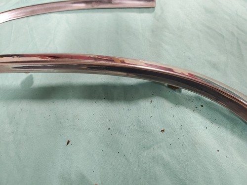 1959 Edsel Villager Rear Quarter Trim End Tailgate Molding Chrome Curved 59 - Picture 5 of 10
