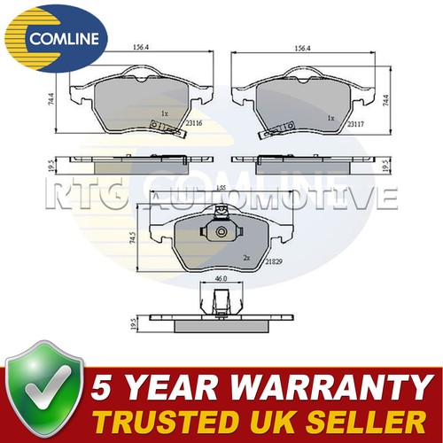 Comline Front Brake Pads Set Fits Saab 95 93 900 Vauxhall Astra