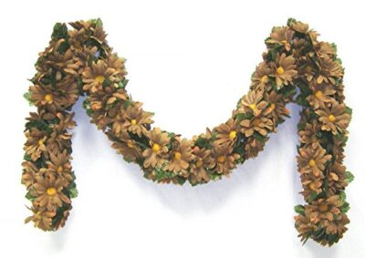 #ad Daisy Garland Set of 2 6ft Long Brown $11.99