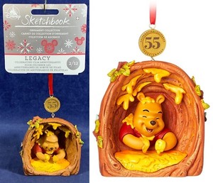 2021 Disney Winnie the Pooh Legacy Sketchbook Ornament LR