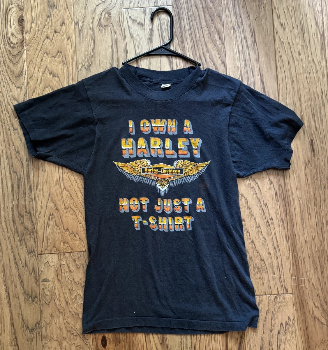 T-shirt Vintage Harley Davidson Des Années 80 - Authentique Moto Américaine, Taille M, état Cool