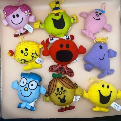 Mr Men und Little Miss Konvolut weiche Plüschfigur Spielzeug Noisy Magic Rush kleine Umarmung