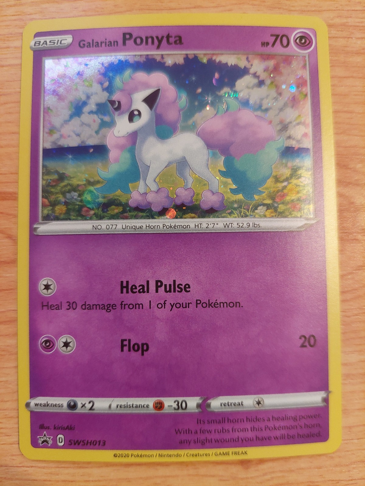 Galarian Ponyta - SWSH013 (Sword & Shield Promo Cards) - Near Mint NM - Promo