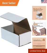 Shipping Boxes Small 7"L x 4"W x 3"H 50-Pack - Corrugated Cardboard Box for M...