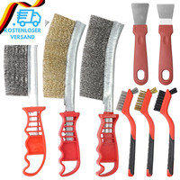 8 Stk StahlbüRste MetallbüRste Set, EdelstahlbüRste DrahtbüRste, DrahtbüRsten Mi