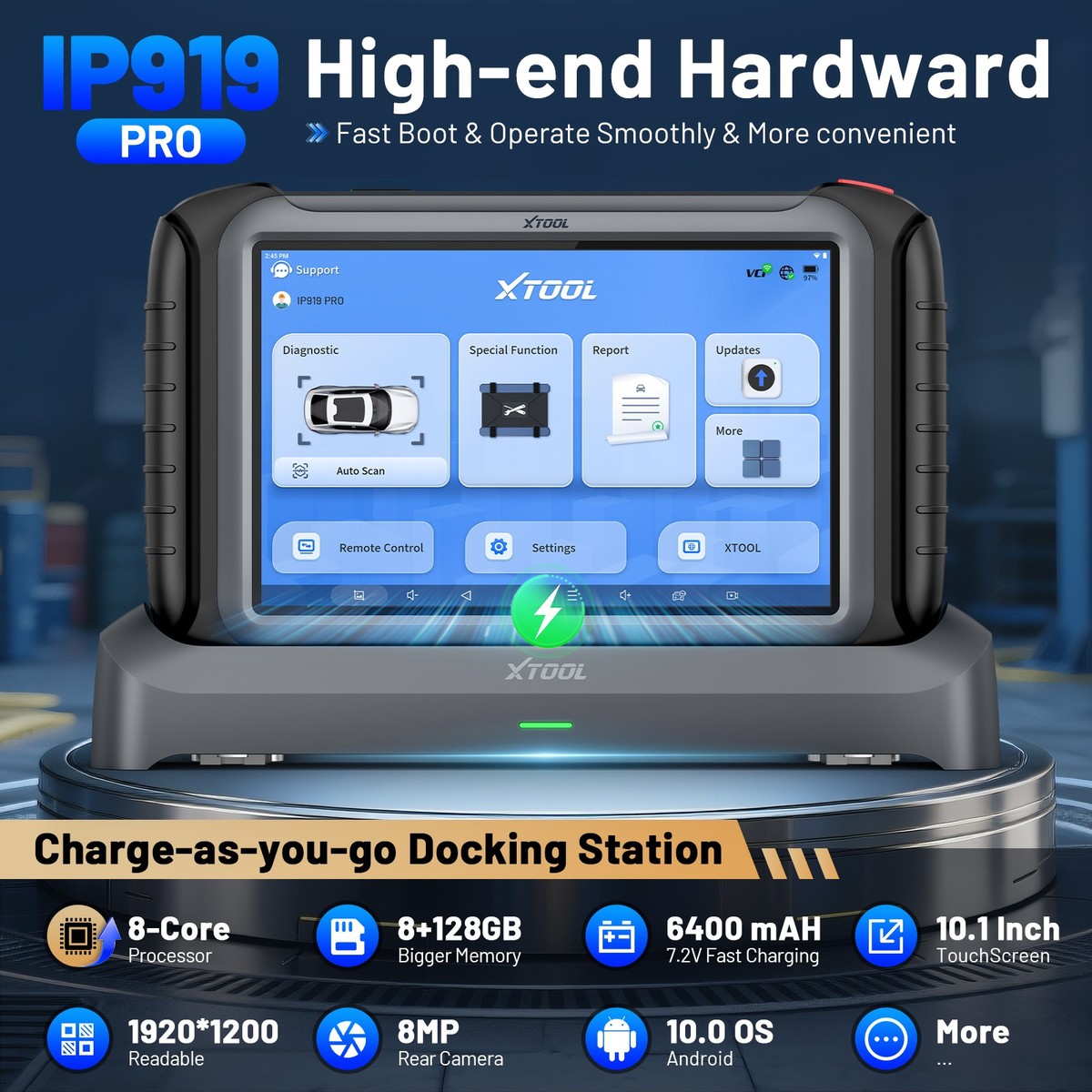 XTOOL IP919PRO Car OBD2 Scanner +XV200 Endoscope Diagnostic Tool - Foto 8