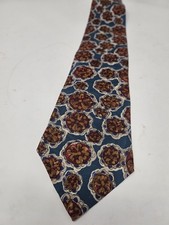 OSCAR DE LAURENTIS Vintage Men Silk Tie Made in USA