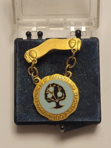 Vintage 1/10 10K Gold National Congress of Parents and Teachers 1897 Pin