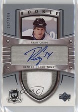 2005-06 Upper Deck The Cup Rookie 92/199 Ryan Craig #156 Patch Auto 0bz8