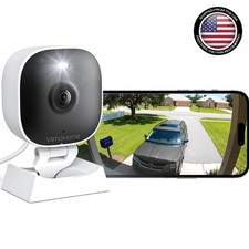 2K Home Security Camera with Color Night Vision  2-Way Audio - Waterproof