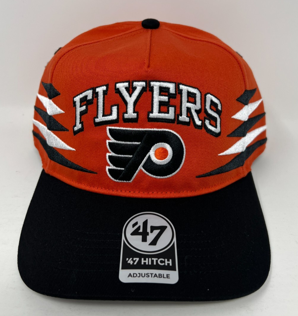 Philadelphia Flyers NHL '47 Brand Orange Diamond Cut Hitch Snapback Hat