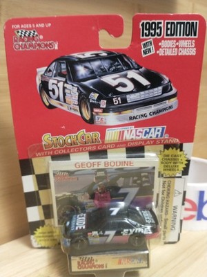 Racing Champions 1/64 NASCAR diecast #7 Exide Batteries Geoff Bodine 1995 NIP