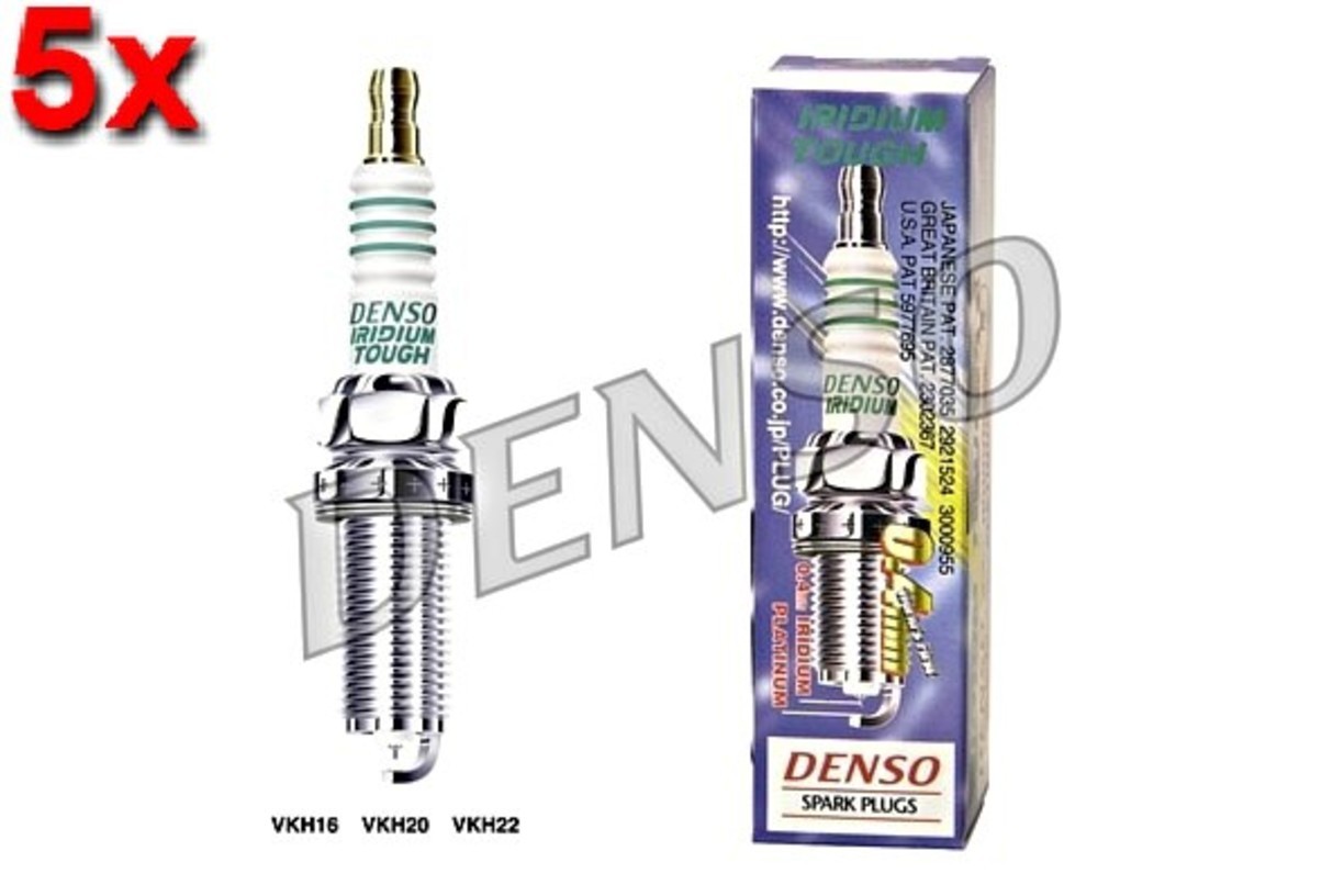 DENSO 5x Spark Plug For AUDI FORD LOTUS MITSUBISHI PORSCHE 2.0-4.8L 1999-2020