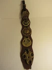 Horse Brass Medallions Lot of 5 on Leather Martingale Aries, Sun, Moons Tintagel
