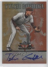 2011 Leaf Valiant Orange 15/25 Tyler Goeddel #VA-TG2 Auto 6n4