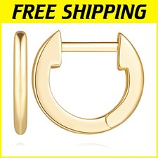 Classic Gold Huggie Hoops - Lightweight Design