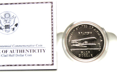 USA 2003 FIRST FLIGHT Half Dollar WRIGHT UNC OV + Zertifikat STEMPELGLANZ 1/2 $