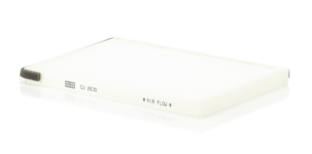 below the glove compartment MANN-FILTER CU 2630 Filter, cabin air for CITROËN