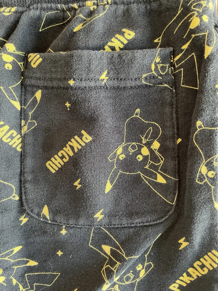 Hanna Andersson Boys Double Knee Slim Jogger Sweat Pants Pokemon 8 Size 130 - Image 3 of 4