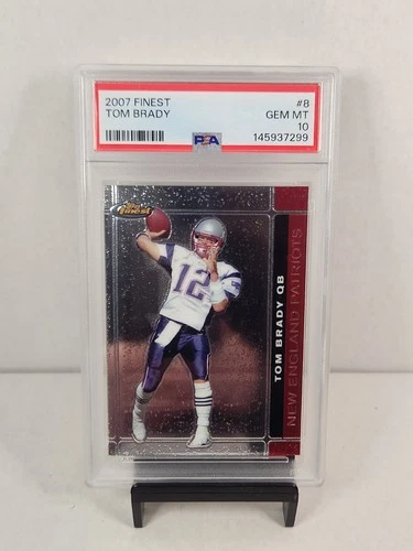 2007 Topps Finest #8 Tom Brady PSA Gem Mint 10 New England Patriots New Cert.