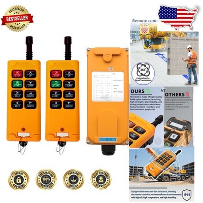 Industrial Crane & Dump Trailer Wireless Remote - 12V, 50-100m, Durable PA66