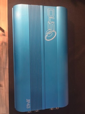 JP43 monoblock amplifier blue anodized 1/2 ohm stable wireless bass remote.